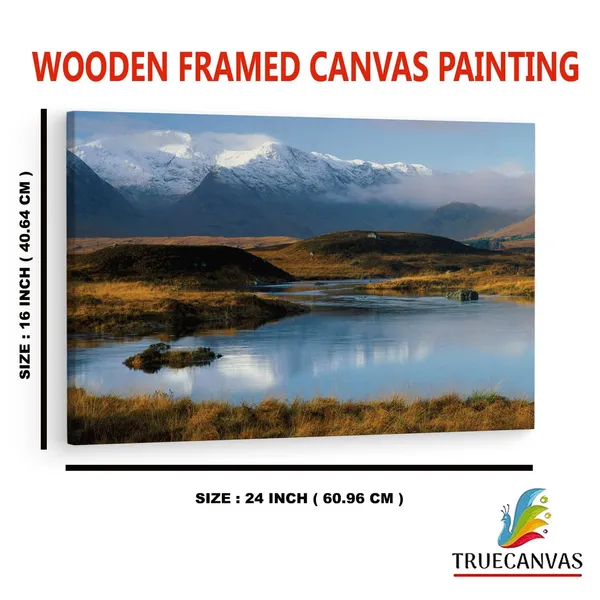Multicolor_Rannoch_Moor,_Wooden_Framed_Canvas_Paintings_|_For_Home_Decor_|_Bedroom,_Living_Room,Wall_Decoration_|_Wall_Art_Painting,_Ct0955,_Size_16_X_24_In