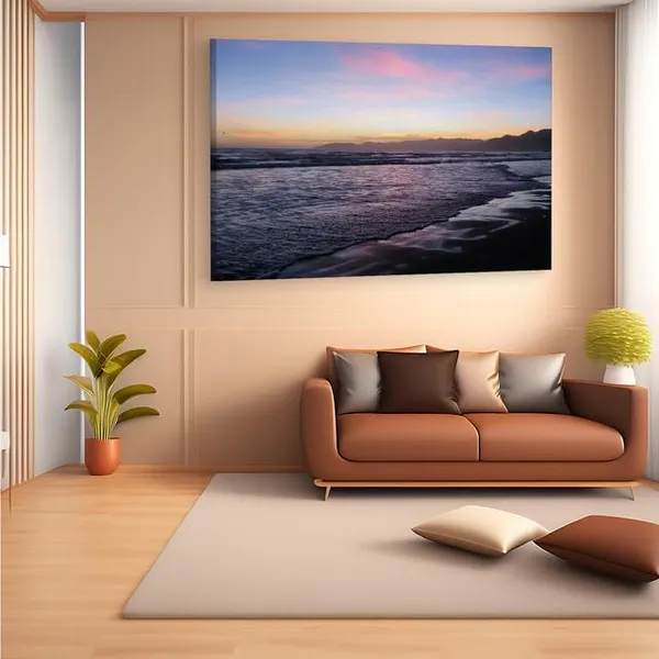Multicolor_Twilight_Beach,_Wooden_Framed_Canvas_Paintings_|_For_Home_Decor_|_Bedroom,_Living_Room,Wall_Decoration_|_Wall_Art_Painting,_Ct0963,_Size_16_X_24_In