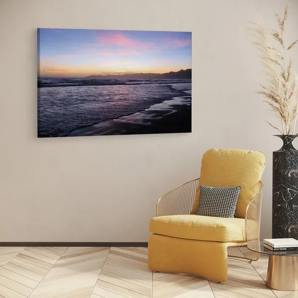 Multicolor_Twilight_Beach,_Wooden_Framed_Canvas_Paintings_|_For_Home_Decor_|_Bedroom,_Living_Room,Wall_Decoration_|_Wall_Art_Painting,_Ct0963,_Size_16_X_24_In