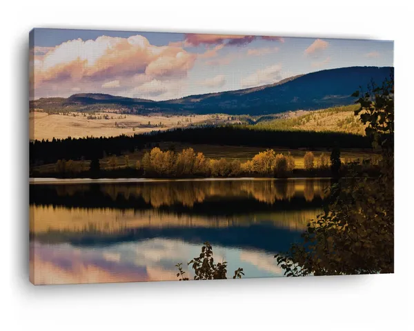 Multicolor_Bennington_Lake,_Wooden_Framed_Canvas_Paintings_|_For_Home_Decor_|_Bedroom,_Living_Room,Wall_Decoration_|_Wall_Art_Painting,_Ct0965,_Size_16_X_24_In
