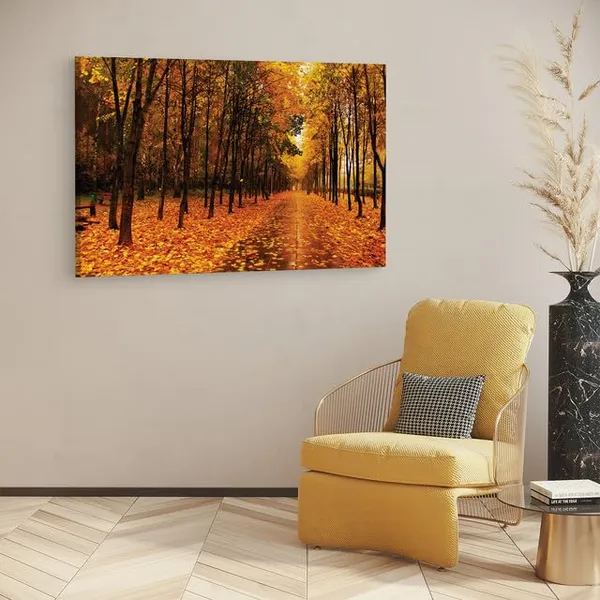 Multicolor_Park_The_Avenue_Trees_Autumn,_Wooden_Framed_Canvas_Paintings_|_For_Home_Decor_|_Bedroom,_Living_Room,Wall_Decoration_|_Wall_Art_Painting,_Ct0967,_Size_16_X_24_In