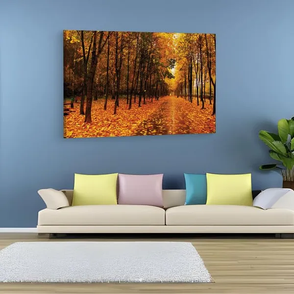 Multicolor_Park_The_Avenue_Trees_Autumn,_Wooden_Framed_Canvas_Paintings_|_For_Home_Decor_|_Bedroom,_Living_Room,Wall_Decoration_|_Wall_Art_Painting,_Ct0967,_Size_16_X_24_In