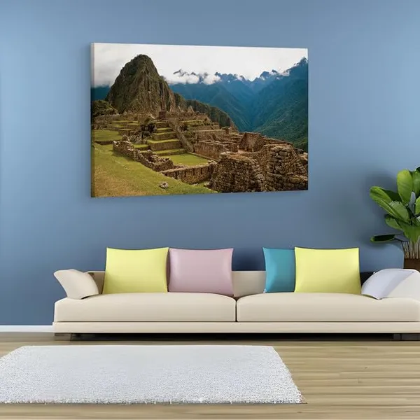 Multicolor_Machu_Picchu,_Wooden_Framed_Canvas_Paintings_|_For_Home_Decor_|_Bedroom,_Living_Room,Wall_Decoration_|_Wall_Art_Painting,_Ct0969,_Size_16_X_24_In