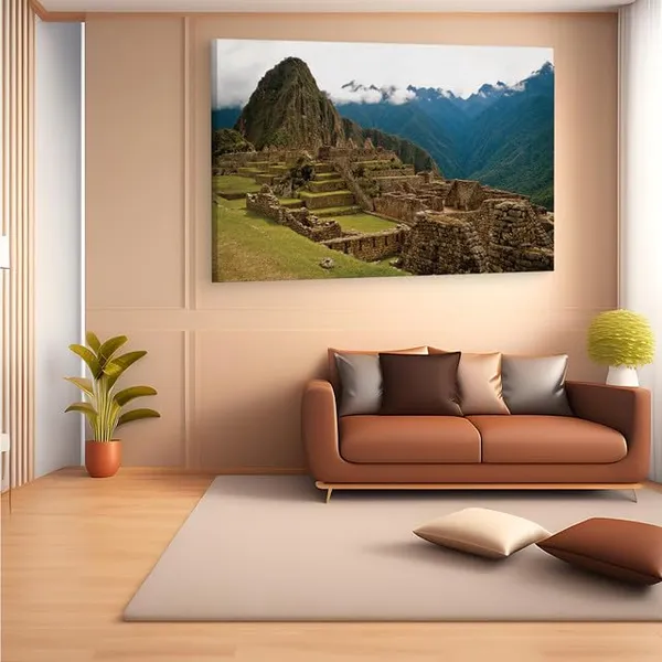 Multicolor_Machu_Picchu,_Wooden_Framed_Canvas_Paintings_|_For_Home_Decor_|_Bedroom,_Living_Room,Wall_Decoration_|_Wall_Art_Painting,_Ct0969,_Size_16_X_24_In