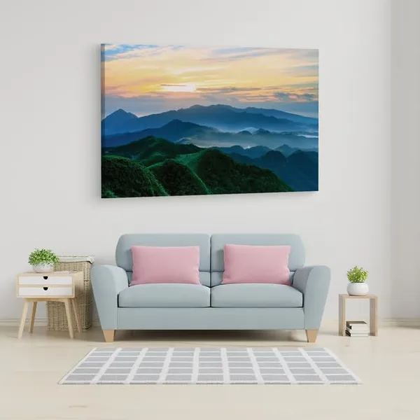 Multicolor_Blue_Ridge_Mountains,_Wooden_Framed_Canvas_Paintings_|_For_Home_Decor_|_Bedroom,_Living_Room,Wall_Decoration_|_Wall_Art_Painting,_Ct0971,_Size_16_X_24_In