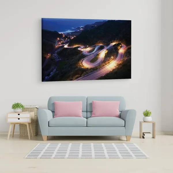 Multicolor_Mount_Haruna,_Wooden_Framed_Canvas_Paintings_|_For_Home_Decor_|_Bedroom,_Living_Room,Wall_Decoration_|_Wall_Art_Painting,_Ct0976,_Size_16_X_24_In