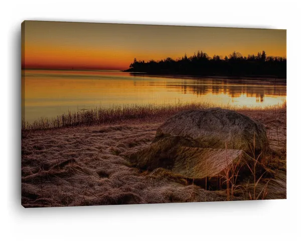 Multicolor_Sunset_On_Lake_Michigan,_Wooden_Framed_Canvas_Paintings_|_For_Home_Decor_|_Bedroom,_Living_Room,Wall_Decoration_|_Wall_Art_Painting,_Ct0977,_Size_16_X_24_In