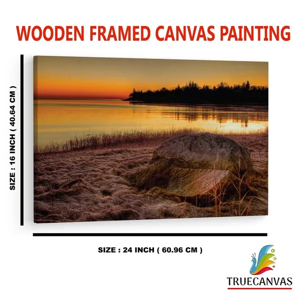 Multicolor_Sunset_On_Lake_Michigan,_Wooden_Framed_Canvas_Paintings_|_For_Home_Decor_|_Bedroom,_Living_Room,Wall_Decoration_|_Wall_Art_Painting,_Ct0977,_Size_16_X_24_In