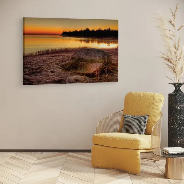 Multicolor_Sunset_On_Lake_Michigan,_Wooden_Framed_Canvas_Paintings_|_For_Home_Decor_|_Bedroom,_Living_Room,Wall_Decoration_|_Wall_Art_Painting,_Ct0977,_Size_16_X_24_In