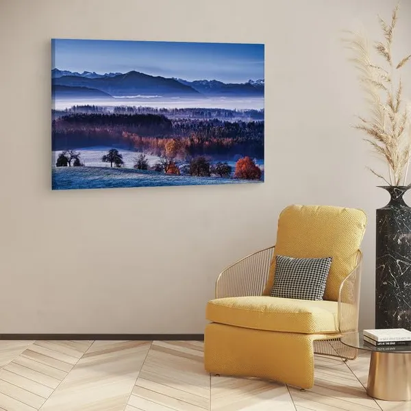 Multicolor_Late_Autumn_Robin_Halioua,_Wooden_Framed_Canvas_Paintings_|_For_Home_Decor_|_Bedroom,_Living_Room,Wall_Decoration_|_Wall_Art_Painting,_Ct0979,_Size_16_X_24_In