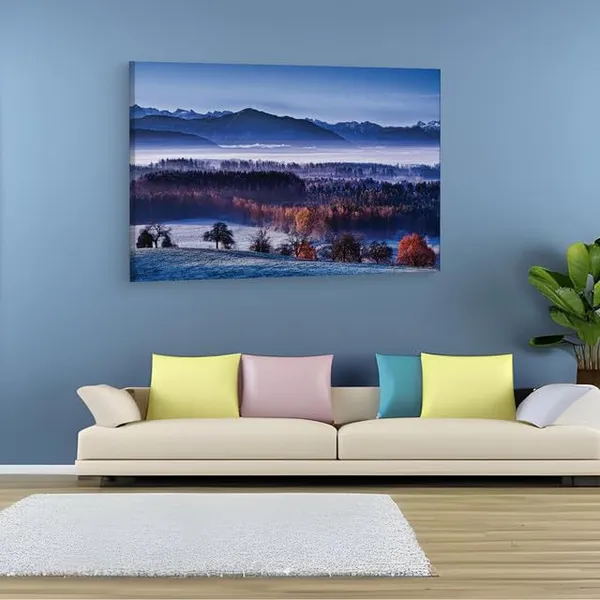 Multicolor_Late_Autumn_Robin_Halioua,_Wooden_Framed_Canvas_Paintings_|_For_Home_Decor_|_Bedroom,_Living_Room,Wall_Decoration_|_Wall_Art_Painting,_Ct0979,_Size_16_X_24_In