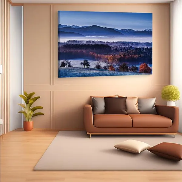 Multicolor_Late_Autumn_Robin_Halioua,_Wooden_Framed_Canvas_Paintings_|_For_Home_Decor_|_Bedroom,_Living_Room,Wall_Decoration_|_Wall_Art_Painting,_Ct0979,_Size_16_X_24_In