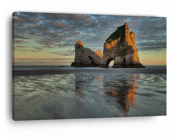 Multicolor_Islands_Wharariki_Beach,_Wooden_Framed_Canvas_Paintings_|_For_Home_Decor_|_Bedroom,_Living_Room,Wall_Decoration_|_Wall_Art_Painting,_Ct0986,_Size_16_X_24_In