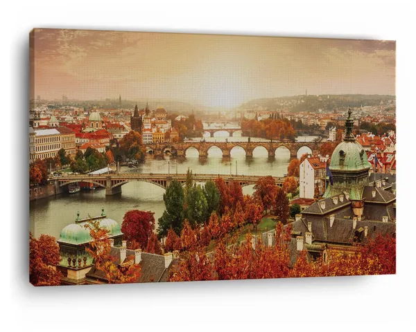 Multicolor_Charles_Bridge,_Wooden_Framed_Canvas_Paintings_|_For_Home_Decor_|_Bedroom,_Living_Room,Wall_Decoration_|_Wall_Art_Painting,_Ct0989,_Size_16_X_24_In