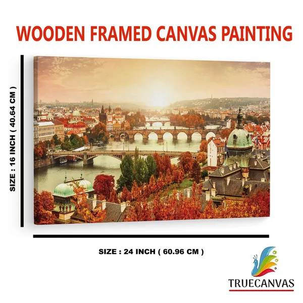 Multicolor_Charles_Bridge,_Wooden_Framed_Canvas_Paintings_|_For_Home_Decor_|_Bedroom,_Living_Room,Wall_Decoration_|_Wall_Art_Painting,_Ct0989,_Size_16_X_24_In