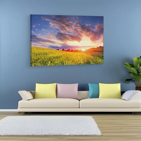 Multicolor_Spring_Time,_Pretty,_Colorful,_Grass,_Wooden_Framed_Canvas_Paintings_|_For_Home_Decor_|_Bedroom,_Living_Room,Wall_Decoration_|_Wall_Art_Painting,_Ct0990,_Size_16_X_24_In