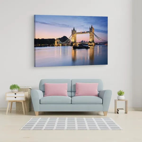 Multicolor_Tower_Bridge,_Wooden_Framed_Canvas_Paintings_|_For_Home_Decor_|_Bedroom,_Living_Room,Wall_Decoration_|_Wall_Art_Painting,_Ct0991,_Size_16_X_24_In