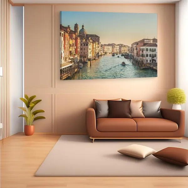 Multicolor_Grand_Canal,_Wooden_Framed_Canvas_Paintings_|_For_Home_Decor_|_Bedroom,_Living_Room,Wall_Decoration_|_Wall_Art_Painting,_Ct0992,_Size_16_X_24_In