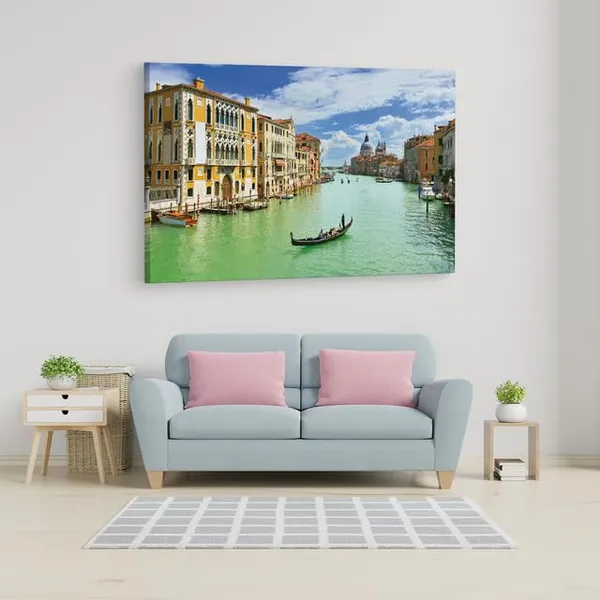 Multicolor_Grand_Canal,_Wooden_Framed_Canvas_Paintings_|_For_Home_Decor_|_Bedroom,_Living_Room,Wall_Decoration_|_Wall_Art_Painting,_Ct0993,_Size_16_X_24_In