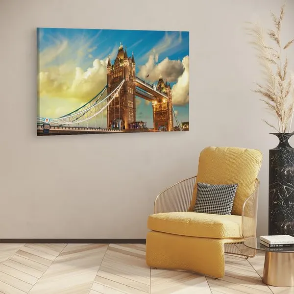 Multicolor_Tower_Bridge,_Wooden_Framed_Canvas_Paintings_|_For_Home_Decor_|_Bedroom,_Living_Room,Wall_Decoration_|_Wall_Art_Painting,_Ct0994,_Size_16_X_24_In