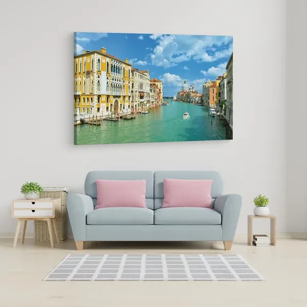 Multicolor_Grand_Canal,_Wooden_Framed_Canvas_Paintings_|_For_Home_Decor_|_Bedroom,_Living_Room,Wall_Decoration_|_Wall_Art_Painting,_Ct0996,_Size_16_X_24_In