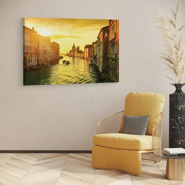 Multicolor_The_Grand_Canal_At_Sunset_Venice_Italy,_Wooden_Framed_Canvas_Paintings_|_For_Home_Decor_|_Bedroom,_Living_Room,Wall_Decoration_|_Wall_Art_Painting,_Ct0997,_Size_16_X_24_In