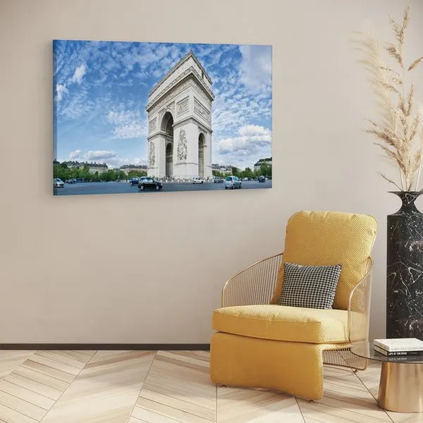 Multicolor_Arc_De_Triomphe,_Wooden_Framed_Canvas_Paintings_|_For_Home_Decor_|_Bedroom,_Living_Room,Wall_Decoration_|_Wall_Art_Painting,_Ct0998,_Size_16_X_24_In