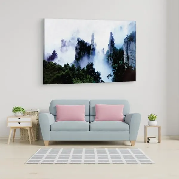 Multicolor_Tianzi_Mountain,_Wooden_Framed_Canvas_Paintings_|_For_Home_Decor_|_Bedroom,_Living_Room,Wall_Decoration_|_Wall_Art_Painting,_Ct0999,_Size_16_X_24_In