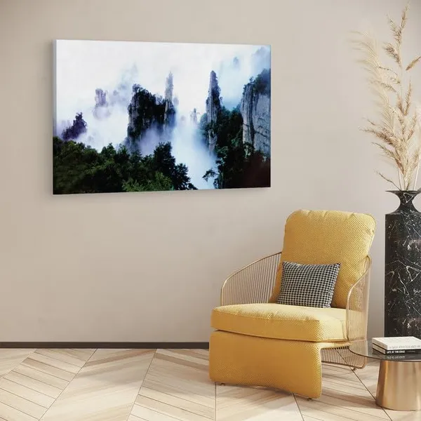 Multicolor_Tianzi_Mountain,_Wooden_Framed_Canvas_Paintings_|_For_Home_Decor_|_Bedroom,_Living_Room,Wall_Decoration_|_Wall_Art_Painting,_Ct0999,_Size_16_X_24_In
