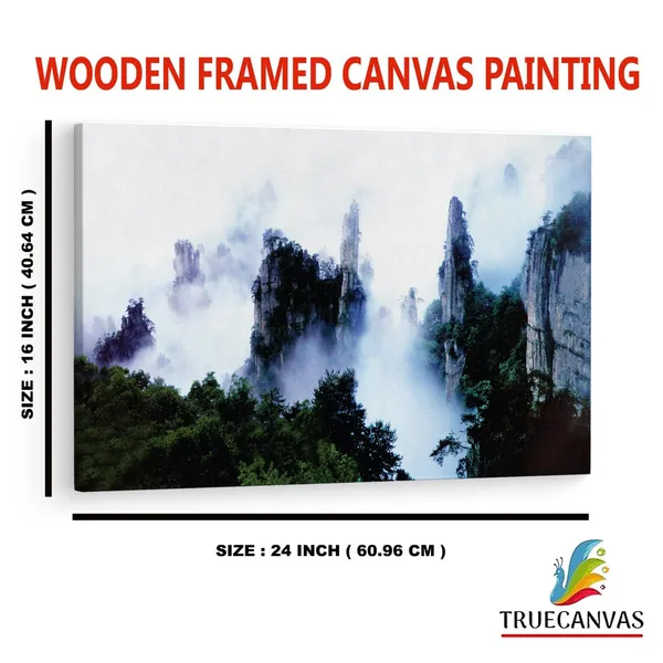 Multicolor_Tianzi_Mountain,_Wooden_Framed_Canvas_Paintings_|_For_Home_Decor_|_Bedroom,_Living_Room,Wall_Decoration_|_Wall_Art_Painting,_Ct0999,_Size_16_X_24_In