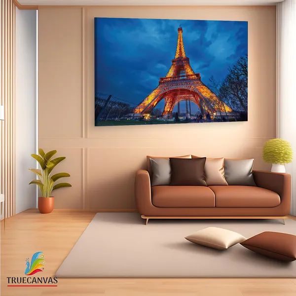 Multicolor_Eiffel_Tower,_Wooden_Framed_Canvas_Paintings_|_For_Living_Room_|_Bedroom_|_Office_|_Gallery_|_Ready_Wall_Mount_Canvas_Wall_Art_Painting_|_Size_-_12_X_18In,_Ct0003