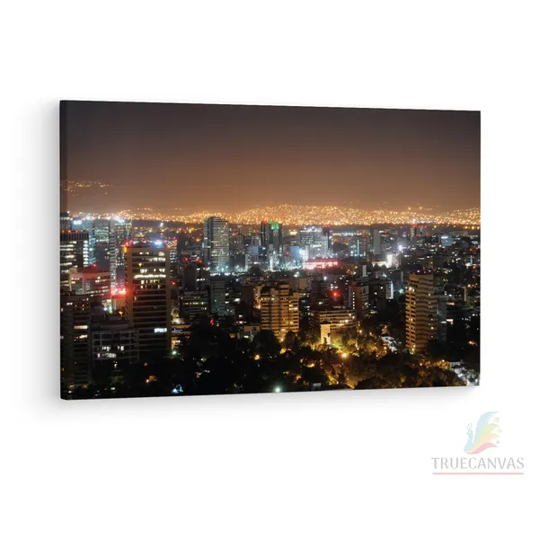 Multicolor_Mexico_City_Night_Dream,_Wooden_Framed_Canvas_Paintings_|_For_Living_Room_|_Bedroom_|_Office_|_Gallery_|_Ready_Wall_Mount_Canvas_Wall_Art_Painting_|_Size_-_12_X_18In,_Ct0006