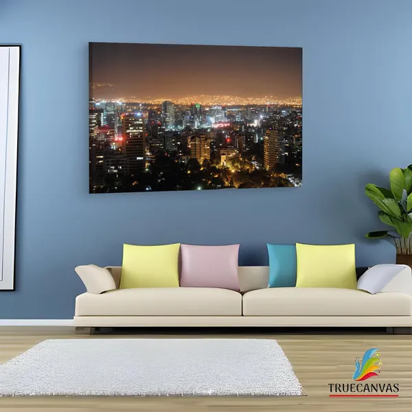 Multicolor_Mexico_City_Night_Dream,_Wooden_Framed_Canvas_Paintings_|_For_Living_Room_|_Bedroom_|_Office_|_Gallery_|_Ready_Wall_Mount_Canvas_Wall_Art_Painting_|_Size_-_12_X_18In,_Ct0006