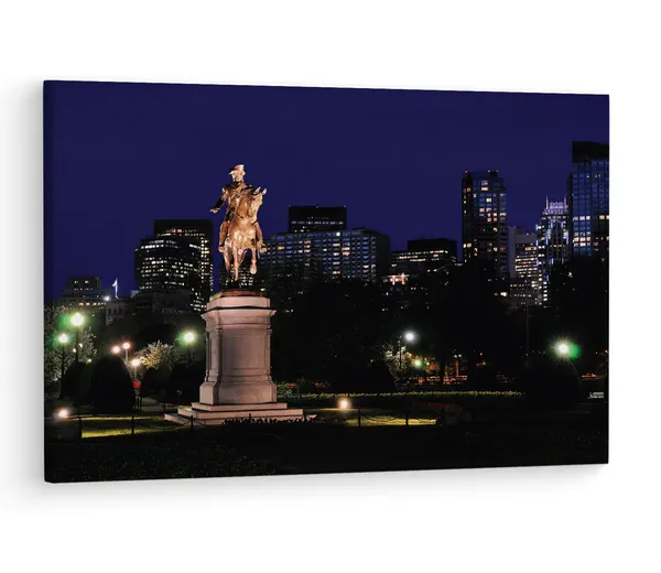Multicolor_Public_Garden,_Wooden_Framed_Canvas_Paintings_|_For_Living_Room_|_Bedroom_|_Office_|_Gallery_|_Ready_Wall_Mount_Canvas_Wall_Art_Painting_|_Size_-_12_X_18In,_Ct0007