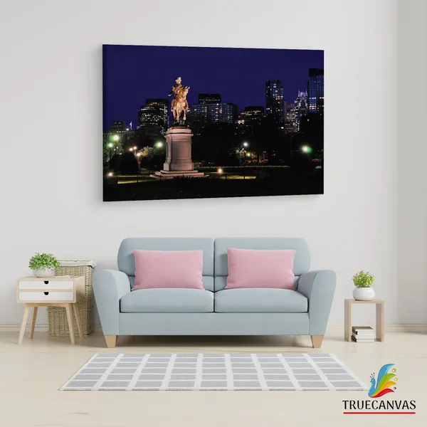 Multicolor_Public_Garden,_Wooden_Framed_Canvas_Paintings_|_For_Living_Room_|_Bedroom_|_Office_|_Gallery_|_Ready_Wall_Mount_Canvas_Wall_Art_Painting_|_Size_-_12_X_18In,_Ct0007