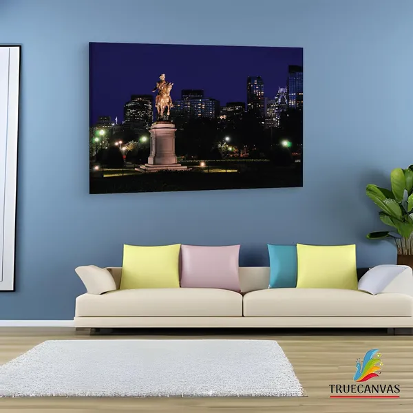 Multicolor_Public_Garden,_Wooden_Framed_Canvas_Paintings_|_For_Living_Room_|_Bedroom_|_Office_|_Gallery_|_Ready_Wall_Mount_Canvas_Wall_Art_Painting_|_Size_-_12_X_18In,_Ct0007