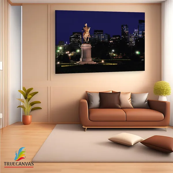 Multicolor_Public_Garden,_Wooden_Framed_Canvas_Paintings_|_For_Living_Room_|_Bedroom_|_Office_|_Gallery_|_Ready_Wall_Mount_Canvas_Wall_Art_Painting_|_Size_-_12_X_18In,_Ct0007