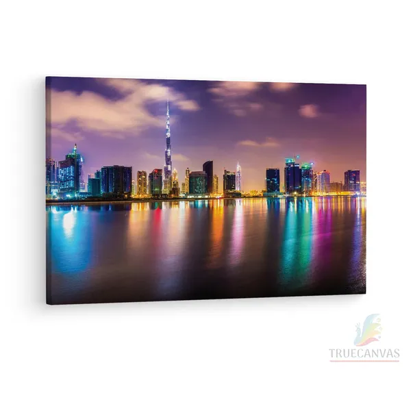 Multicolor_Burj_Khalifa,_Wooden_Framed_Canvas_Paintings_|_For_Living_Room_|_Bedroom_|_Office_|_Gallery_|_Ready_Wall_Mount_Canvas_Wall_Art_Painting_|_Size_-_12_X_18In,_Ct0008