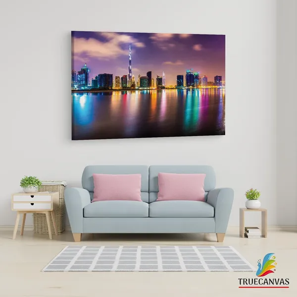 Multicolor_Burj_Khalifa,_Wooden_Framed_Canvas_Paintings_|_For_Living_Room_|_Bedroom_|_Office_|_Gallery_|_Ready_Wall_Mount_Canvas_Wall_Art_Painting_|_Size_-_12_X_18In,_Ct0008
