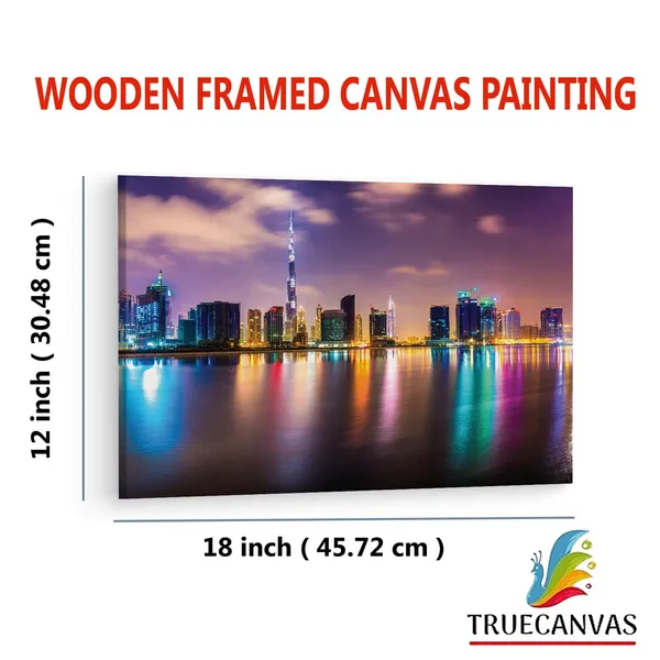 Multicolor_Burj_Khalifa,_Wooden_Framed_Canvas_Paintings_|_For_Living_Room_|_Bedroom_|_Office_|_Gallery_|_Ready_Wall_Mount_Canvas_Wall_Art_Painting_|_Size_-_12_X_18In,_Ct0008