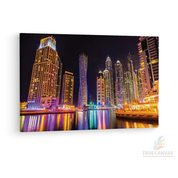 Multicolor_Cayan_Tower,_Wooden_Framed_Canvas_Paintings_|_For_Living_Room_|_Bedroom_|_Office_|_Gallery_|_Ready_Wall_Mount_Canvas_Wall_Art_Painting_|_Size_-_12_X_18In,_Ct0009