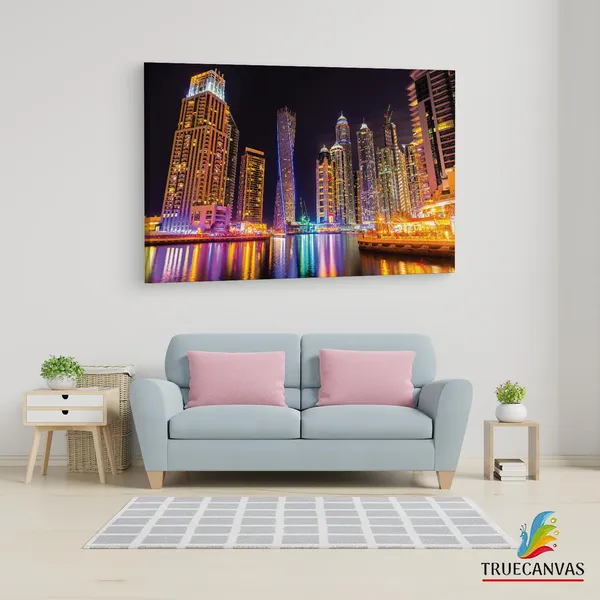 Multicolor_Cayan_Tower,_Wooden_Framed_Canvas_Paintings_|_For_Living_Room_|_Bedroom_|_Office_|_Gallery_|_Ready_Wall_Mount_Canvas_Wall_Art_Painting_|_Size_-_12_X_18In,_Ct0009