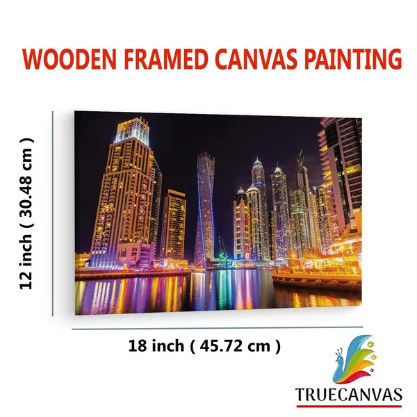 Multicolor_Cayan_Tower,_Wooden_Framed_Canvas_Paintings_|_For_Living_Room_|_Bedroom_|_Office_|_Gallery_|_Ready_Wall_Mount_Canvas_Wall_Art_Painting_|_Size_-_12_X_18In,_Ct0009