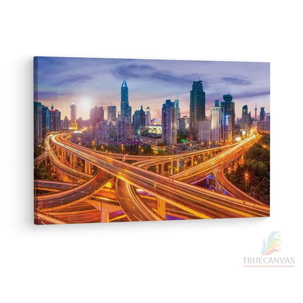 Multicolor_Lais_Puzzle_-_Skyline,_Wooden_Framed_Canvas_Paintings_|_For_Living_Room_|_Bedroom_|_Office_|_Gallery_|_Ready_Wall_Mount_Canvas_Wall_Art_Painting_|_Size_-_12_X_18In,_Ct0014