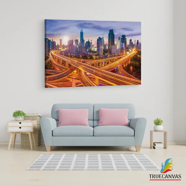 Multicolor_Lais_Puzzle_-_Skyline,_Wooden_Framed_Canvas_Paintings_|_For_Living_Room_|_Bedroom_|_Office_|_Gallery_|_Ready_Wall_Mount_Canvas_Wall_Art_Painting_|_Size_-_12_X_18In,_Ct0014