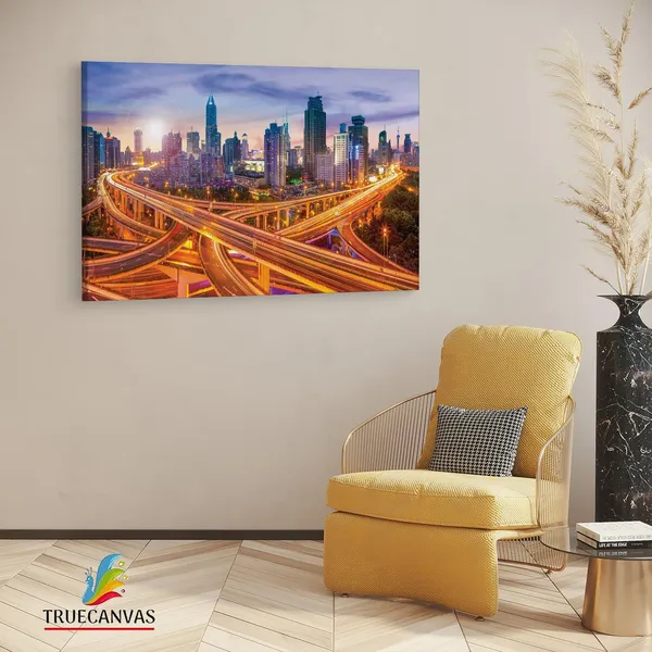 Multicolor_Lais_Puzzle_-_Skyline,_Wooden_Framed_Canvas_Paintings_|_For_Living_Room_|_Bedroom_|_Office_|_Gallery_|_Ready_Wall_Mount_Canvas_Wall_Art_Painting_|_Size_-_12_X_18In,_Ct0014
