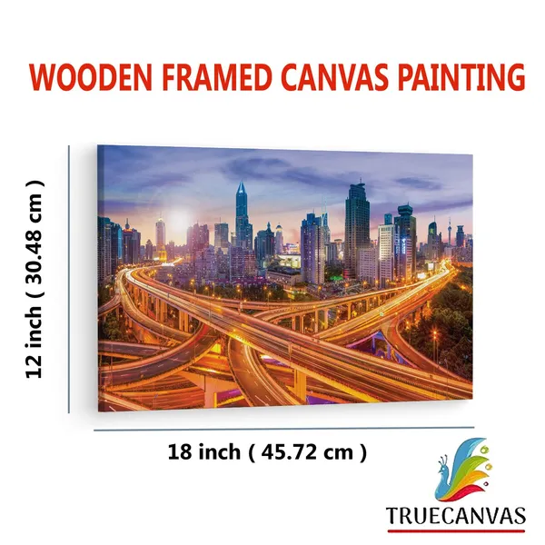 Multicolor_Lais_Puzzle_-_Skyline,_Wooden_Framed_Canvas_Paintings_|_For_Living_Room_|_Bedroom_|_Office_|_Gallery_|_Ready_Wall_Mount_Canvas_Wall_Art_Painting_|_Size_-_12_X_18In,_Ct0014