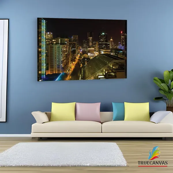Multicolor_Night_Vancouver_Cities,_Wooden_Framed_Canvas_Paintings_|_For_Living_Room_|_Bedroom_|_Office_|_Gallery_|_Ready_Wall_Mount_Canvas_Wall_Art_Painting_|_Size_-_12_X_18In,_Ct0015