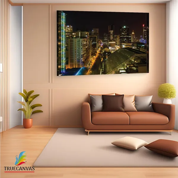 Multicolor_Night_Vancouver_Cities,_Wooden_Framed_Canvas_Paintings_|_For_Living_Room_|_Bedroom_|_Office_|_Gallery_|_Ready_Wall_Mount_Canvas_Wall_Art_Painting_|_Size_-_12_X_18In,_Ct0015