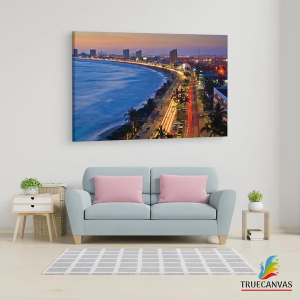 Multicolor_Malecn_De_Mazatl?N,_Wooden_Framed_Canvas_Paintings_|_For_Living_Room_|_Bedroom_|_Office_|_Gallery_|_Ready_Wall_Mount_Canvas_Wall_Art_Painting_|_Size_-_12_X_18In,_Ct0017